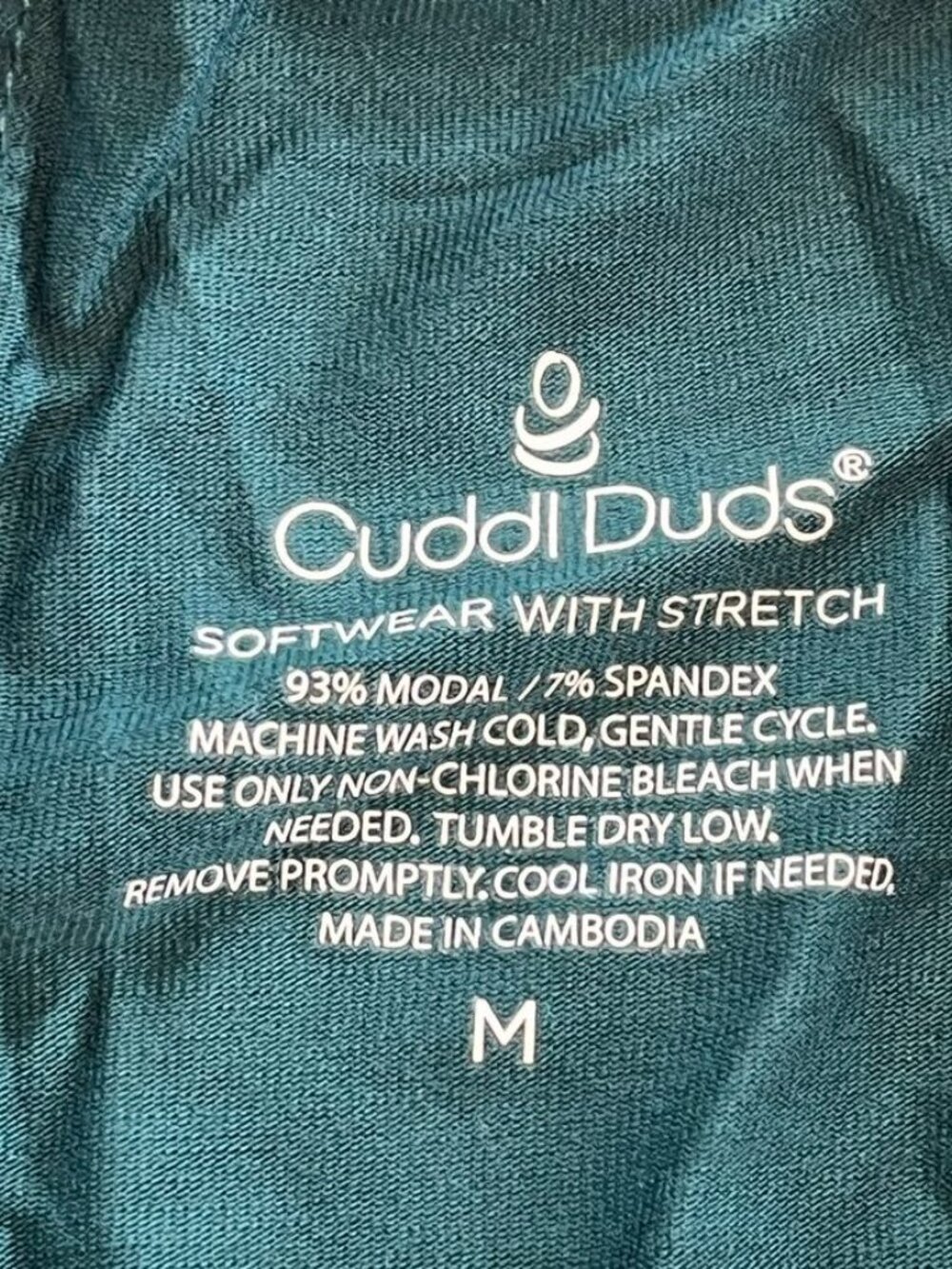 Cuddl Duds Softwear Stretch High Waist Leggings Dark Green Medium NWT - Picture 9 of 12